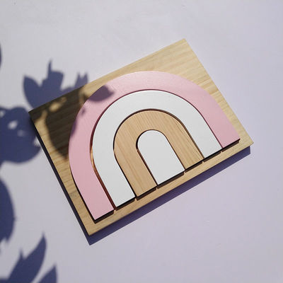 Le puzzle du jeu 3D de 25.5CM bloque pour l'ensemble en bois de bloc de bébé d'enfants en bas âge