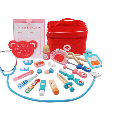 Cuisine miniature en bois du docteur 17cm réglée pour feindre le jeu