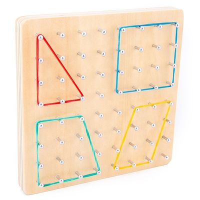 Aide pédagogique de étude en bois de Montessori de jouets du clou 16.5cm de lien