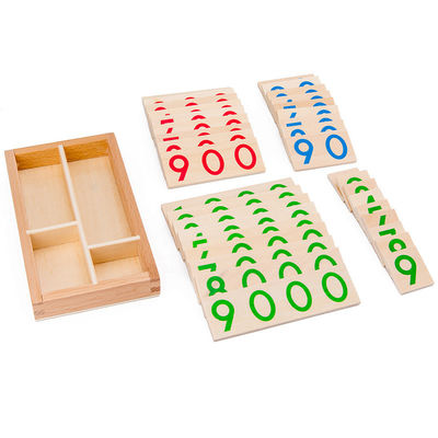 les nombres en bois de 3.5cm déconcertent compter les aides pédagogiques de maths de carte pour des enfants en bas âge