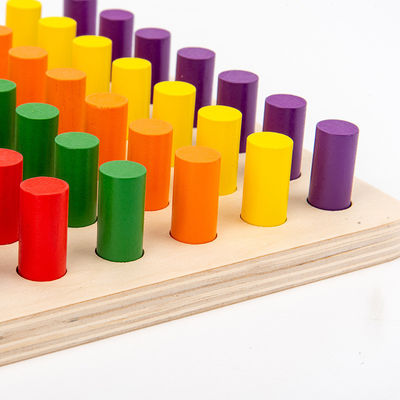 Le bébé en bois éducatif d'ISO9001 Montessori joue des échecs en bois d'allumette de mémoire