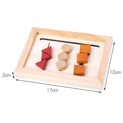 jeu de étude préscolaire géométrique Montessori de bébé de 2cm de maths en bois de jouets