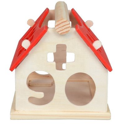 Assortissant l'empilement en bois géométrique de blocs des maths 12.5cm éducatif