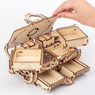 Puzzles 3d mécaniques en bois de puzzles en bois mécaniques de la personnalité 3.94in