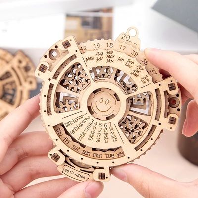 1cm 3d assortissant le puzzle perpétuel de boîte en bois de puzzle bloque les jouets en bois