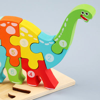 Cube en bois de orthographe 0.9cm en puzzle de bloc de Montessori éducatifs