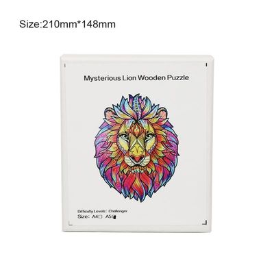 53g Lion Baby Building Blocks Wooden empilant les jeux interactifs animaux denteux