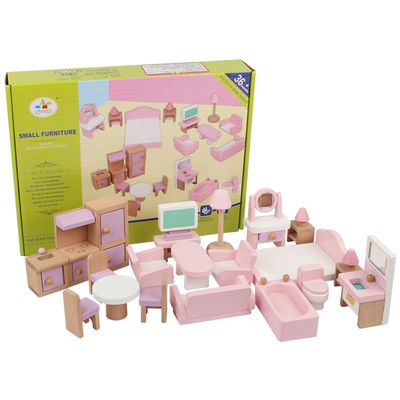 Meubles 10.5cm naturels classiques de Mini Wooden Doll House Toys