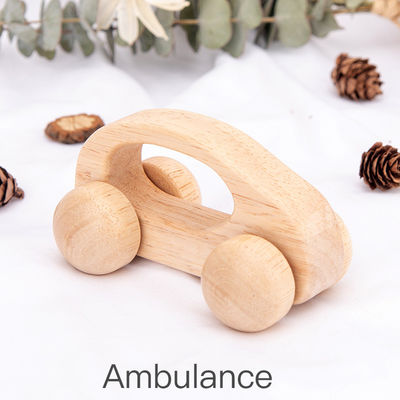 Voiture ISO9001 Toy Police Montessori en bois unisexe de hêtre