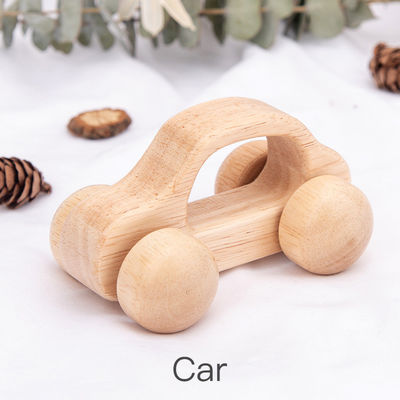 Voiture ISO9001 Toy Police Montessori en bois unisexe de hêtre