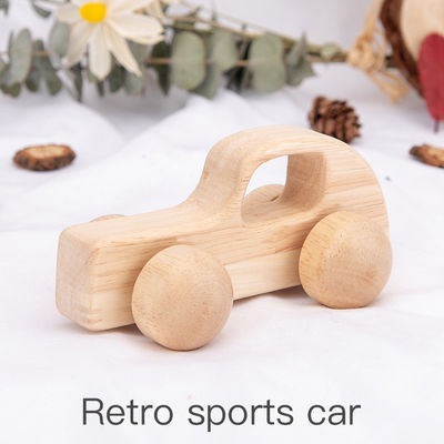 Voiture ISO9001 Toy Police Montessori en bois unisexe de hêtre