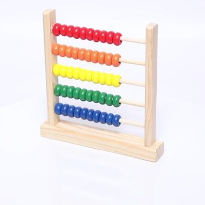 perle 3D 15cm en bois géométrique comptant l'enfant Toy Numbers Counting d'abaque