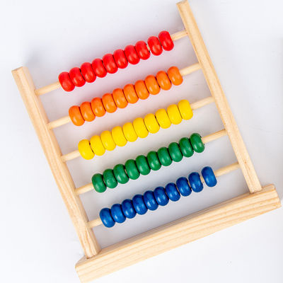 perle 3D 15cm en bois géométrique comptant l'enfant Toy Numbers Counting d'abaque