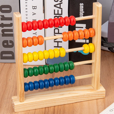 perle 3D 15cm en bois géométrique comptant l'enfant Toy Numbers Counting d'abaque