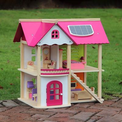 Jouets en bois  Dream House de Chambre de poupée de château des enfants ISO9001