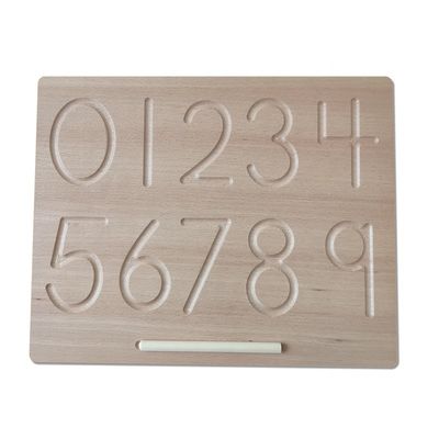 Les alphabets embarquent des maths en bois Toy Counting Teaching Language de 29cm