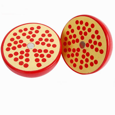 La coupe 10.5cm en bois magnétique de fruit a placé le jouet en bois de corbeille de fruits