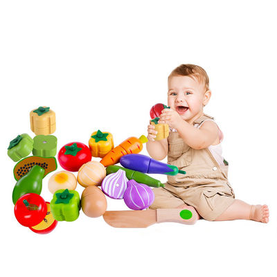 La cuisson étaye les jouets magnétiques de fruit de rôle de 5.5cm de nourriture en bois de jeu