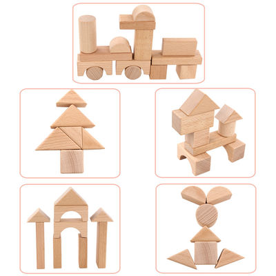 Grand en bois 22PCS enorme bloc constitutif le château classique 17.5cm