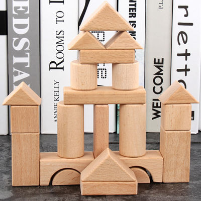 Grand en bois 22PCS enorme bloc constitutif le château classique 17.5cm