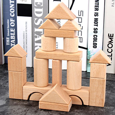 Grand en bois 22PCS enorme bloc constitutif le château classique 17.5cm
