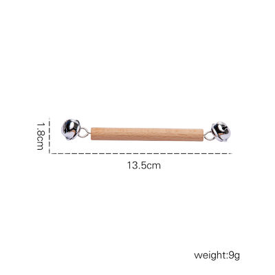 Le graphique cliquette 7Pc Teether en bois pour l'anneau de dentition en bois de bébé