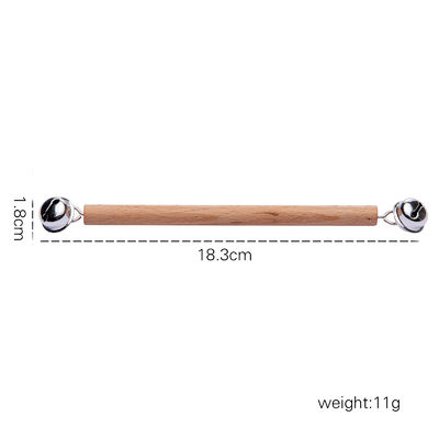 Le graphique cliquette 7Pc Teether en bois pour l'anneau de dentition en bois de bébé