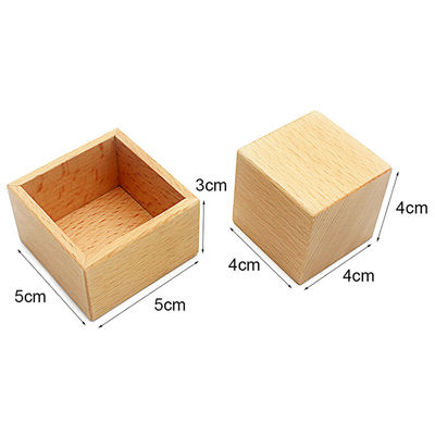 La clochette 6 avancent le bois petit à petit de hêtre sûr en bois de Teethers Tambor Teether