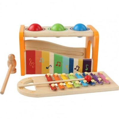 Bébé en bois de xylophone de huit jouets musicaux en bois des notes 15cm
