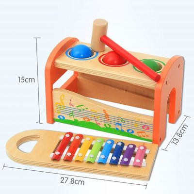 Bébé en bois de xylophone de huit jouets musicaux en bois des notes 15cm