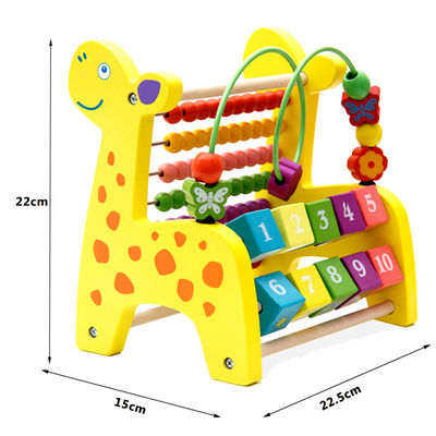 Le musical en bois d'enfant en bas âge unisexe joue le xylophone en bois de bébé