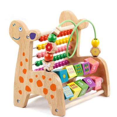 Le musical en bois d'enfant en bas âge unisexe joue le xylophone en bois de bébé