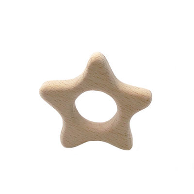 La dentition en bois Toy Rabbit du hêtre 2cm 4cm a personnalisé Teether en bois