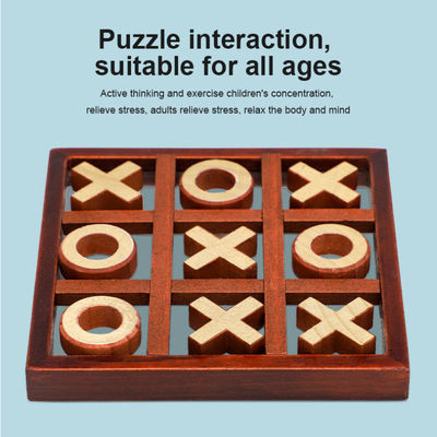 Jeu d'échecs en bois d'antiquité du divertissement 91mm et enfant de parent de conseil interactif