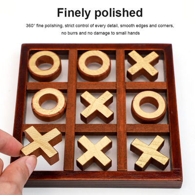 Jeu d'échecs en bois d'antiquité du divertissement 91mm et enfant de parent de conseil interactif