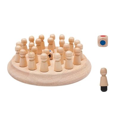 échecs en bois en bois d'allumette de mémoire du bloc 4cm d'échecs de mémoire de jouets de 1.6in