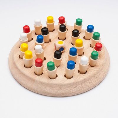 échecs en bois en bois d'allumette de mémoire du bloc 4cm d'échecs de mémoire de jouets de 1.6in
