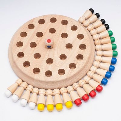échecs en bois en bois d'allumette de mémoire du bloc 4cm d'échecs de mémoire de jouets de 1.6in