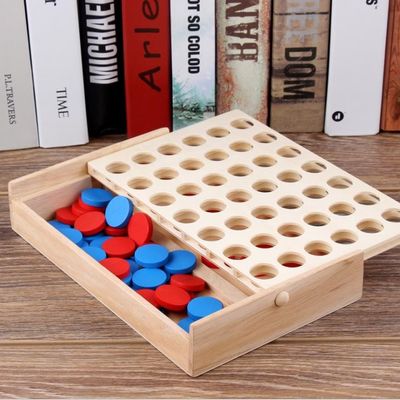Les pièces d'échecs 4cm en bois éducatives de rangée ont placé le cadeau d'anniversaire d'enfants