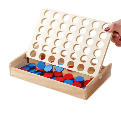 Les pièces d'échecs 4cm en bois éducatives de rangée ont placé le cadeau d'anniversaire d'enfants