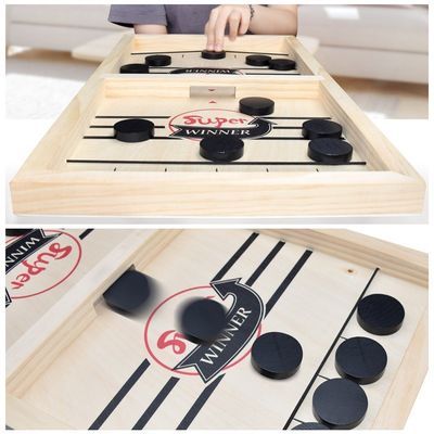 Puck Unisex Wooden Chess Pieces vieillit l'hockey en bois de la bride 4