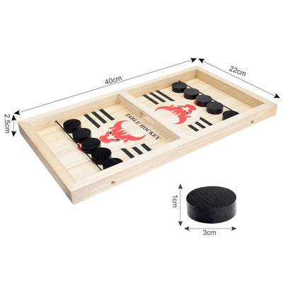Puck Unisex Wooden Chess Pieces vieillit l'hockey en bois de la bride 4