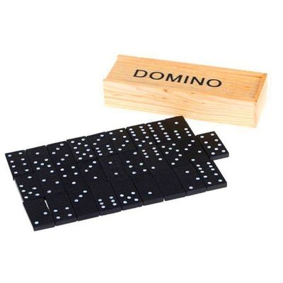 Les blocs en bois de domino du jeu 28Pcs de voyage embarquent la première éducation