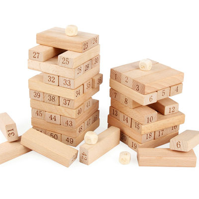 Le rondin de Digital 51PCS bloc constitutif des blocs de Jenga de dominos