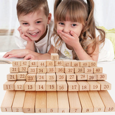 Le rondin de Digital 51PCS bloc constitutif des blocs de Jenga de dominos