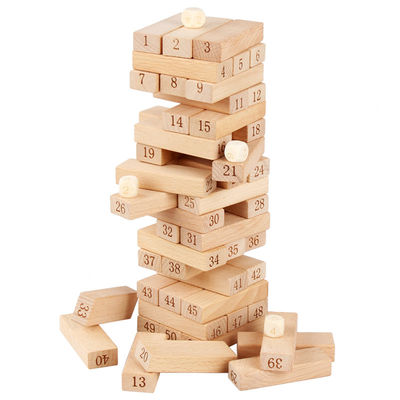 Le rondin de Digital 51PCS bloc constitutif des blocs de Jenga de dominos