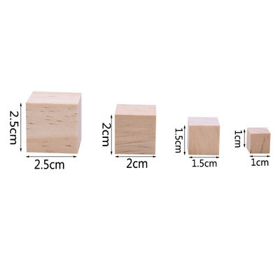 Blocs carrés en bois de métiers en bois non finis du pin 1.5cm d'arbre