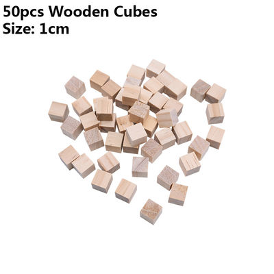 Blocs carrés en bois de métiers en bois non finis du pin 1.5cm d'arbre