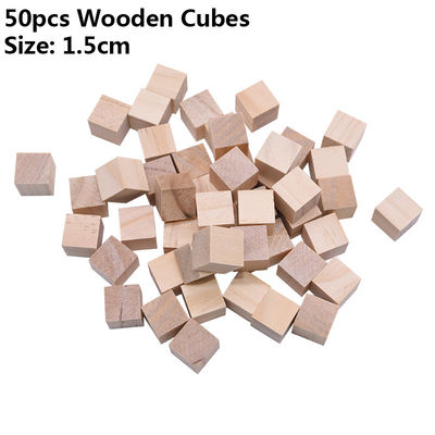 Blocs carrés en bois de métiers en bois non finis du pin 1.5cm d'arbre