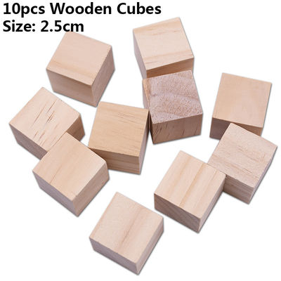 Blocs carrés en bois de métiers en bois non finis du pin 1.5cm d'arbre